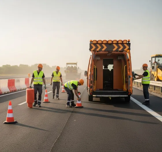 Véhicule entretien des routes Gruau Le Mans