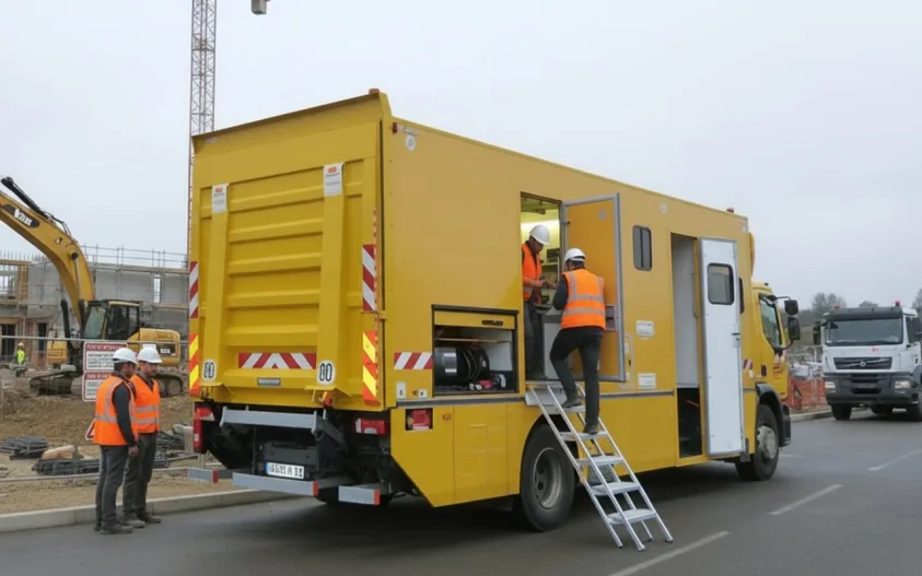 Véhicule ravitailleur base-vie Enrobé VI Gruau Le Mans