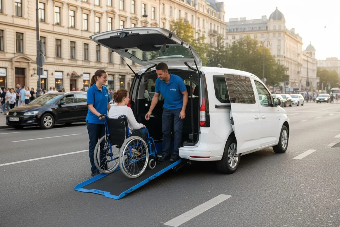 Véhicule pour Transport individuel de Personnes à Mobilité Réduite Gruau