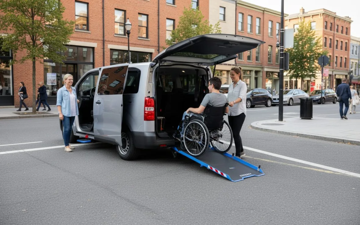 Véhicule pour Transport individuel de Personnes à Mobilité Réduite Gruau