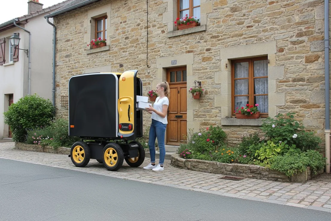 Chariot suiveur Gruau pour la livraison du dernier kilomètre